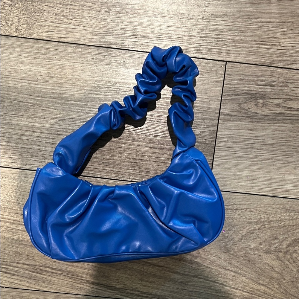 SHEIN Blue Ruched Shoulder Bag